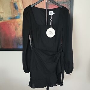 Princess Polly Black Long Sleeve Dress